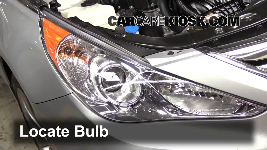 2013 Hyundai Sonata Limited 2.0L 4 Cyl. Turbo Lights Headlight (replace bulb)